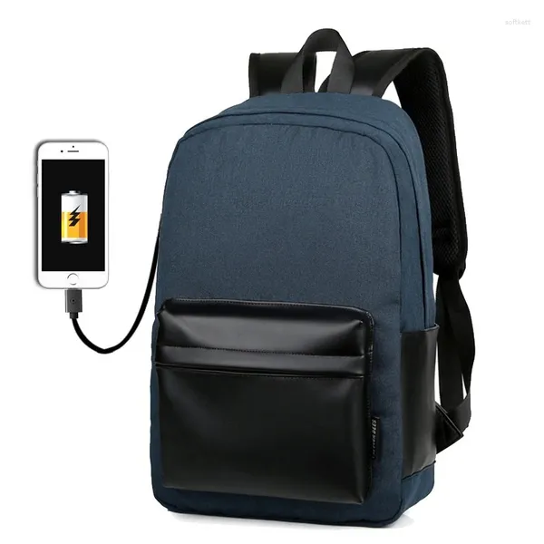 Rucksack Schulbuchbag Rucksäcke für Frauen Laptop Computer kleine Männer Teen USB Business