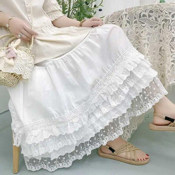 Gonne Mori Girl-Women's Lace Lace Scata per torta Kawaii Cute Casual Casual Sel