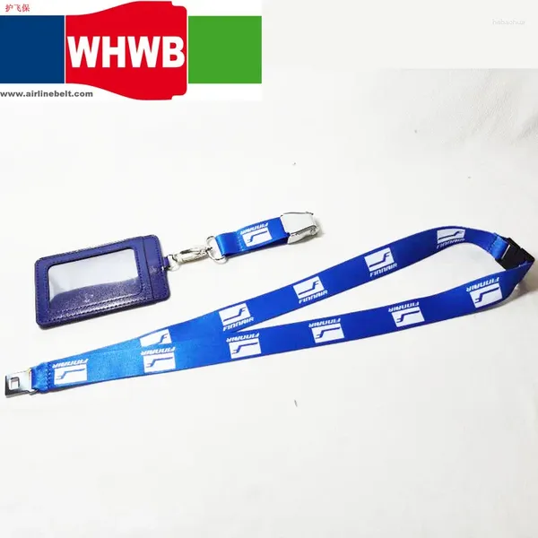 Bag Finnair Airlines Cintura di sicurezza Cintaia per cuccioli Vangolette per badge Casa di badge Casa di volo pilota Flight Crew Office Office Office Sling