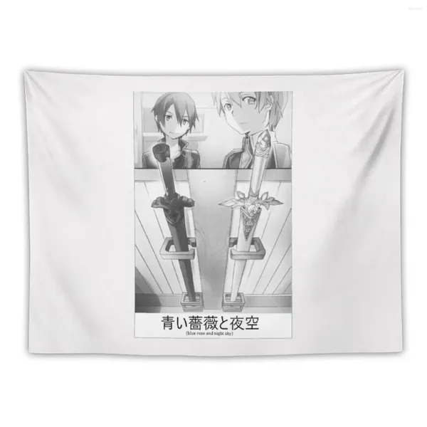 Arazzi Sword Art Online: Alicizzazione - T -shirt blu rosa e cielo notturno decorazione da parete camera da letto