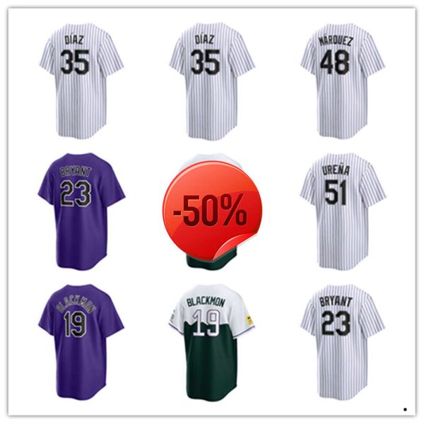 Колорадо Custom Rockies Baseball Jerseys Charlie Blackmon Kris Bryant 46 Ник Мирс 61 Джастин Лоуренс 43 Энтони Молина 47 Cal Quantrill Виктор Водник