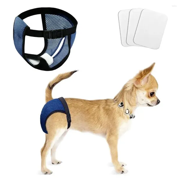 Собачья одежда 4 размера собаки санитарные трусики моют простые включение/выключение сетчатых отверстий.