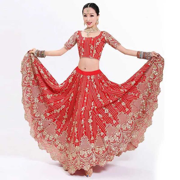 Этническая одежда индийская платье Lehenga Choli Set, подходящая для девочек, сноуборды Индийская танцевальная сцена спектакли Пакистанские непальские стили сари сарил2405