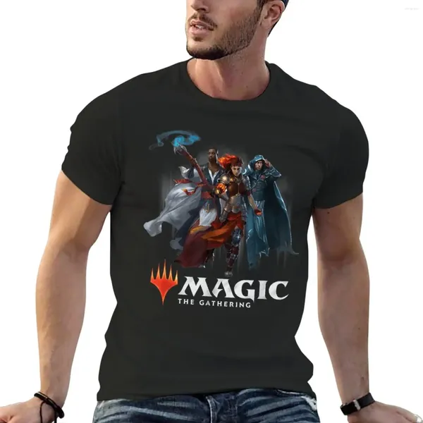 Мужские майки вершины магии футболка футболка винтажная одежда рубашки графические футболки черные