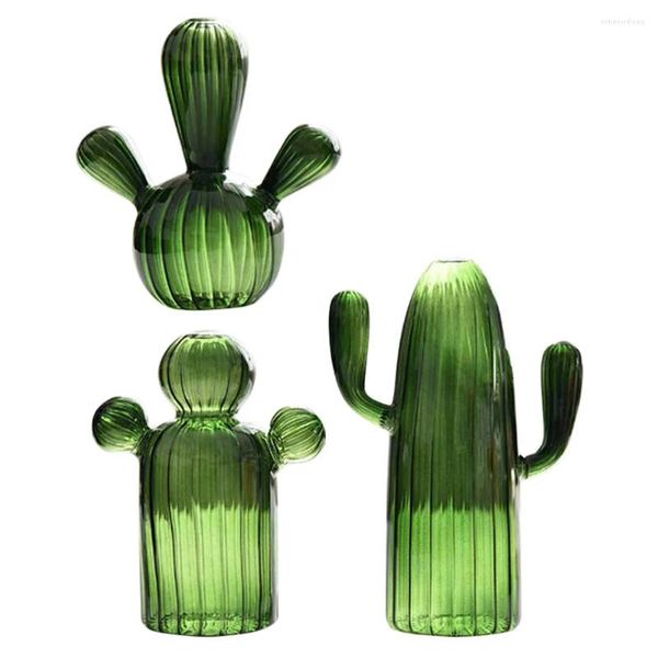 Vasi da 3 pezzi Vaso di vetro decorazioni per matrimoni boho cactus estetico barattolo baratto desktop idroponico