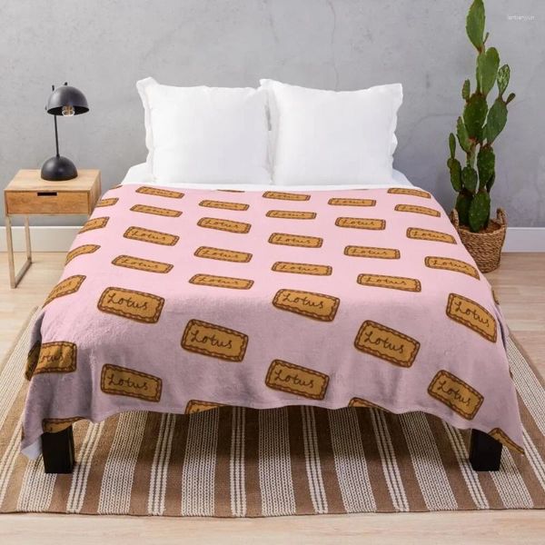 Coperte Lotus Biscoff - Custodia per telefono adesivo e altre trapunte di divano coperta di lancio decorativo