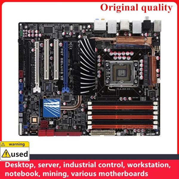 Motherboards für P6T Deluxe V2 LGA 1366 DDR3 ATX Intel X58 Übertakten Desktop Mainboard Sata III USB3.0