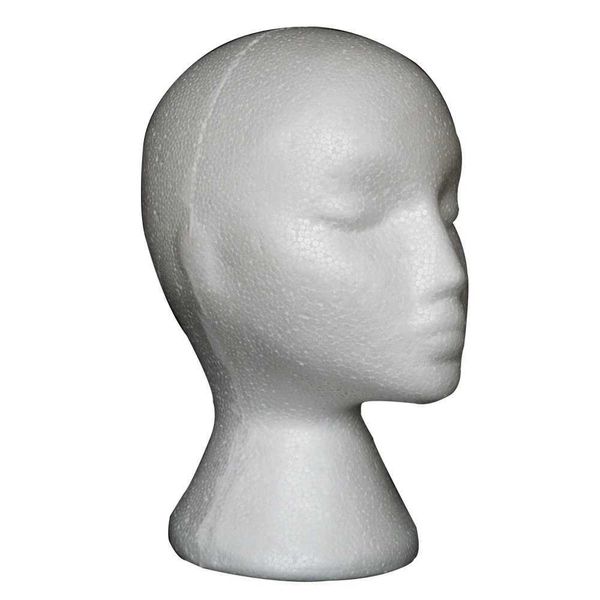 Холоба манекенов. Прогибная кукла Полистирол пена пластиковый модельный кронштейн шапка Hat Hat Head Head Белый маналик дисплей Q240510