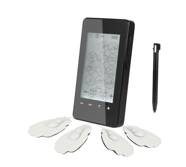 LCD -Touchscreen -Zehneneinheit Elektrische Puls -Therapie Muskelstimulator EMS Massager12 Modi Digital Mini Akupunktur Magnetic Therap5722345