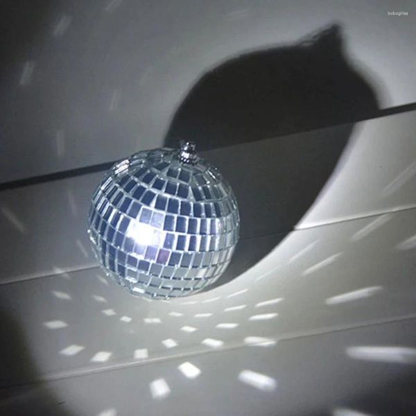 Dekorative Figuren Hochzeitsdekorationen für Zeremonie Spiegel Laserball Kompakte Disco hängende kugelförmige Weihnachtsparty
