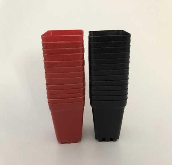 D55xh6cm minimo di pentole per la scuola materna piante di plastica per graduali per graduali giardino di colore nero intero 6766915