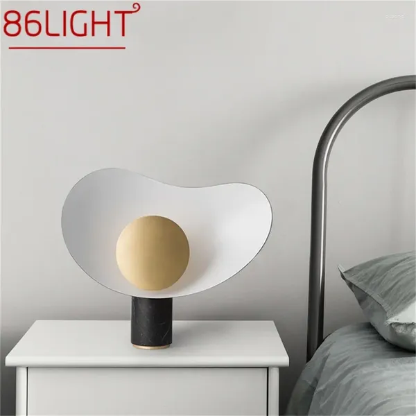 Tischlampen 86LIGHT zeitgenössische nordische kreative Lampe LED Marmor Schreibtisch Licht für die Dekoration im Heimschlafzimmer