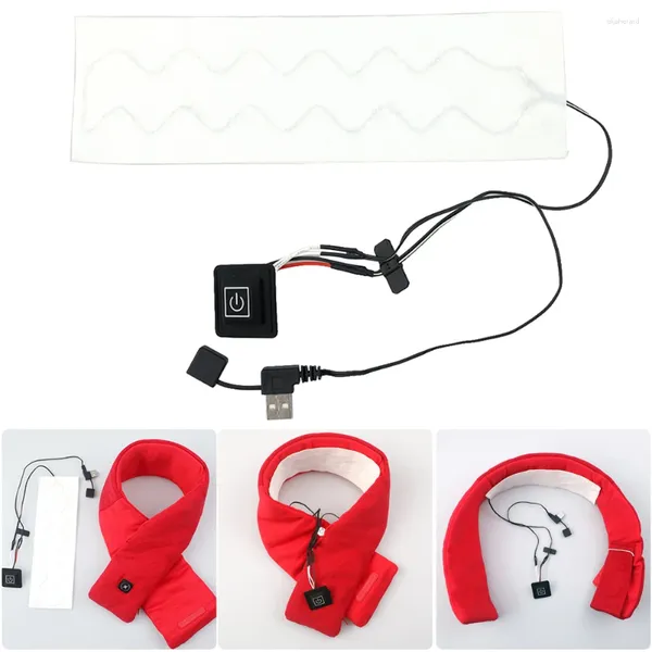 Bandanas USB Electric riscaldato Electric Pavone impermeabile 3 Livelli a temperatura regolabile Strumento più caldo per abbigliamento fai -da -te