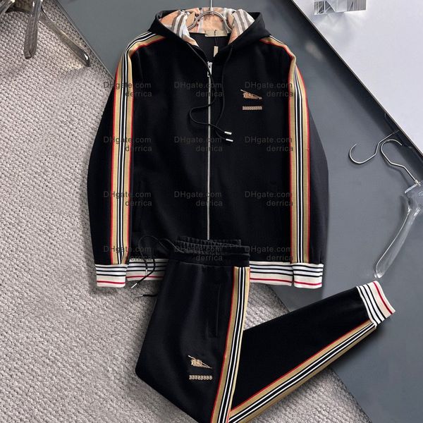 Tasarımcı Erkek Spor giyim Seti Mens Trailsuit Sporting Fitness Giyim B Harfler İki Parça Uzun Kollu Ceket Pantolon Günlük Erkekler Track Suit M-3XL