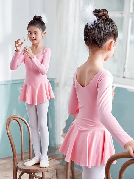 Girl Ballet Dance Dress for Girls Ballerina Dancing Dress Girl Gymnastics Children Gallet Gallet Leootard Body Stodsuit Red Black 240510