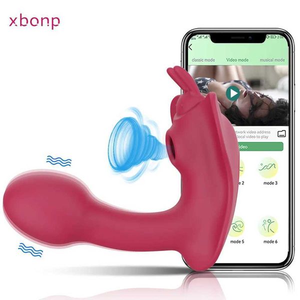 Другое здоровье красоты Batterfly App Bluetooth Dildo Vibrator Женская беспроводная дистанционное управление износ G Spot Clitoris стимулятор Massager Toy для женщин T240510