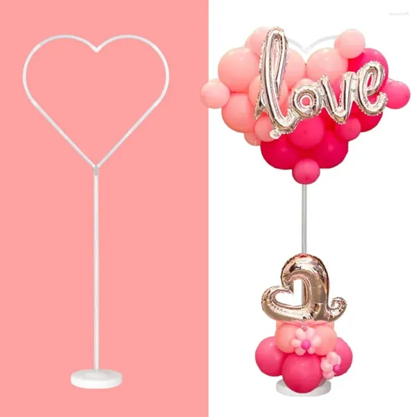 Parti Dekorasyonu Yaratıcı Aşk Kalın Balon Sütun Stand Şeffaf Plastik Ayarlanabilir Malzemeler Sevimli Kemer Çerçevesi Dekor