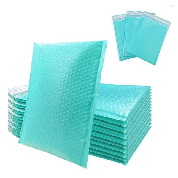 Geschenkverpackung 60pcs Bubble Mailer Poly Mailer Selbstversiegelung gepolsterte Umschläge Taschen Blau Verpackung Umschlag für Buch -l