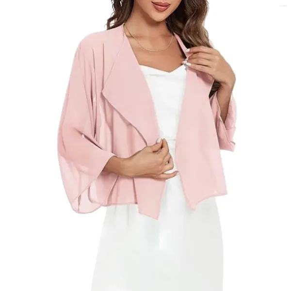 Damen Sommer Tops lässig Kurzarm Kimono Beach Cover ups Duster Cardigans