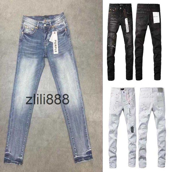 Jeans de jeans homens jeans jeans rasgados jeans regulares jeans jeans longos jeans retos zíper voa longa calça intermediária para homens jeans de designer preto feminino p3