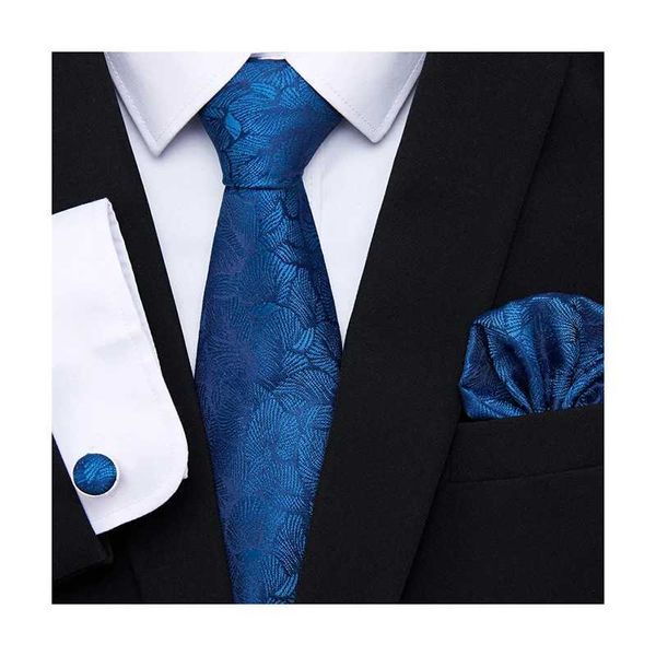 Set di cravatte per collo 2023 Nuovo design Molti colorhot Vendita di seta per matrimoni Presentate Pocket Pocket Set Necktie Men Accessori Floral Lovers Day