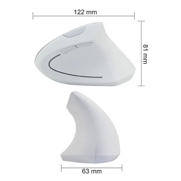 Mouse wireless topo ergonomico 2,4 GHz Mouse da gioco ottico
