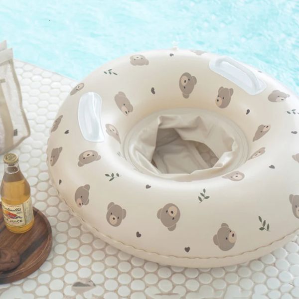Crianças Swimming Seat Float Ring Inflatable For Kids meninos meninas piscina de água Diversão Toys Summer Beach Party Acessório 240510
