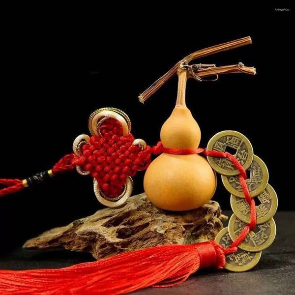 Dekorative Figuren chinesischer Stil Retro Quaste Wealth Knot DIY antike glückverheißende Geld angehender handgewebtes Glückshandwerk