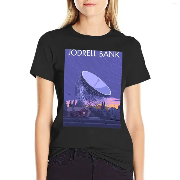 Polos femininos Jodrell Bank Radiotelescópio T-shirt Roupas Estética Blusa Tops fofos T para feminino