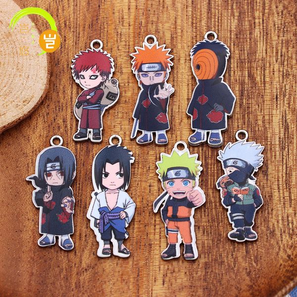 Handy -Handy -Gurte Charm Cartoon japanischer Anime DIY Anhänger Keychain Hülle Leichtmetallohrring Halskette Bag Junge Juwelierzubehör Großhandel Nr. 005