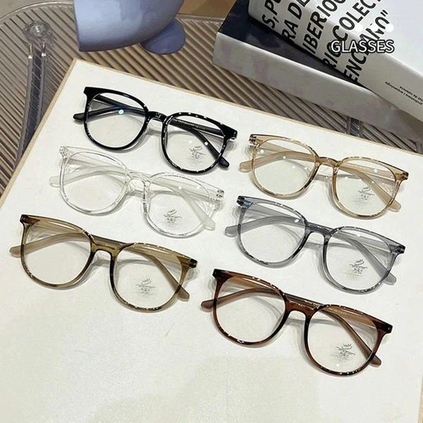 Sonnenbrille Anti Blue Light Myopia Brille Männer Männer in der Nähe von Sehen Brillen Vintage optische Brille transparent quadratischer Rundrahmen