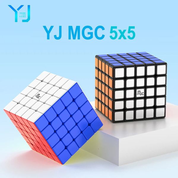 YJ MGC 5x5 M Magnetic Speed Cube Aufkleber ohne professionelles Zappel MGC 5 M Spielzeug CUBO MAGION MGC MGC 5M 240426