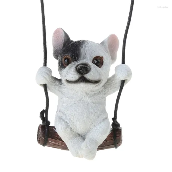 Figurine decorative Resin Dog Swing Cioncant Perfect Regalo Compleanni e feste Decorazione 6xdd