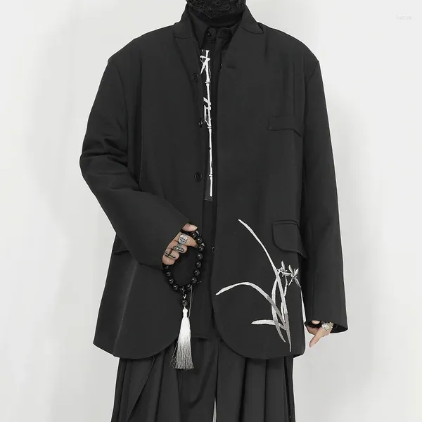 Мужские костюмы NDNBF 2024 Spring Wear китайский стиль маленький и дизайнерский вышитый слой.