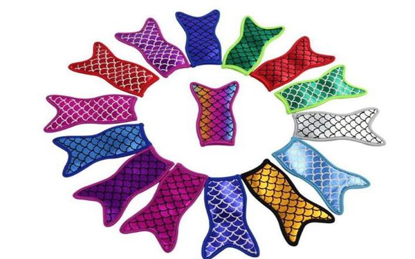 Bling Sparkle Antizador Reutilizável Mermaid Ice Picols Sacos de Isolamento de Neoprene Sleeves de gelo Zer Sorvete também8340310