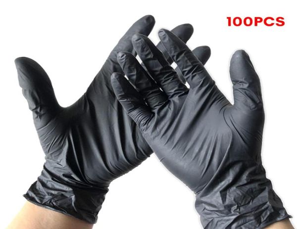 100pcs Einweghandschuhe Latex Nitril Gummi Haushalt Küche Geschirrspülhandschuhe Arbeit Garten universell für linke und rechte Hand Y5599313