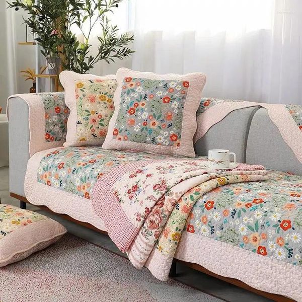 Coperture per sedie in stile coreano in campagna twill tutto il tessuto stagionale di patchwork lavata in cotone e divano trapuntato