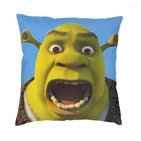 Pillow Monster Shrek Cover 45x45 Home Decorative 3D -Print -Wurfkoffer für Wohnzimmer zwei Seite