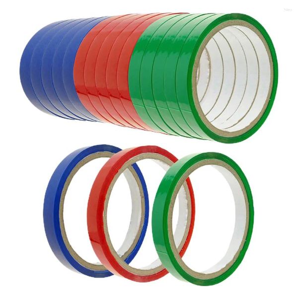 Borse di stoccaggio da 18 pezzi Clear Tape Assocatore di aspirapolvere sigillatura di mascheramento colorato