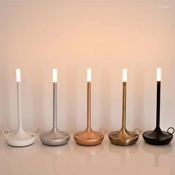Tischlampen Lampe für Schlafzimmer wiederaufladbare drahtlose Touch Camping Candle Creative USB-C-Schreibtischbar