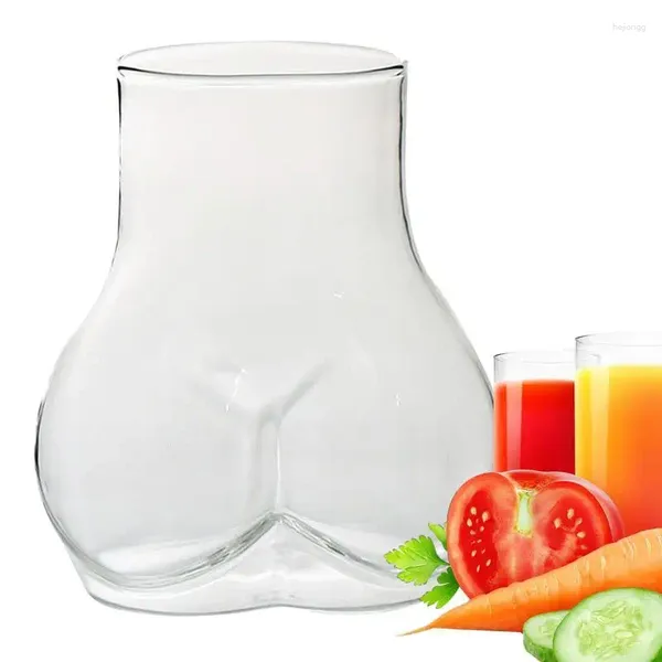 Aufbewahrung Flaschen 450 ml lustige Kaffeetasse Borosilikat Glas transparent niedlichen Körper Arschbusgläser Milch Biersaft Wein Tee Whiskette