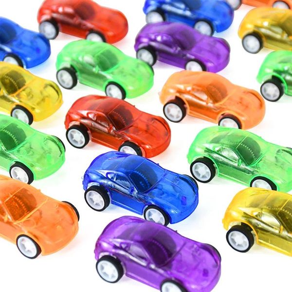 Parti Favor 10 adet karışık renk mini bahar geri çekilme araba oyuncaklar erkek çocuklar doğum günü malzemeleri düğün konuk hediyeler oyuncak