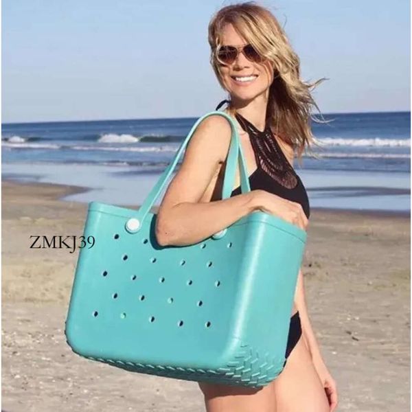 Strandtasche Designer -Tasche Sommer extra großer Boggs Beach Bag Eva Beach Korb Frauen Picknick -Tasche Löcher wasserdichte Handtaschenbeutel Einkaufsumbenbeutel 110