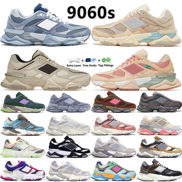 Tasarımcı OG 9060 Koşu Ayakkabıları Joe Freshgoods Beyaz Deniz Tuz Gri Gün Mantar Kiraz Blossom Mavi Pus Kurabiye Pembe BB9060 Erkek Kadın Eğitmenler Sneakers Yeni Dengeler