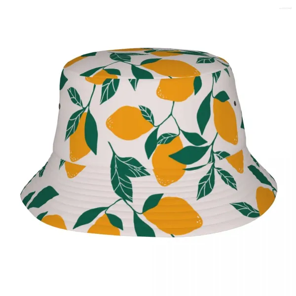 Beralar hip hop narenciye ağacı bob şapkalar erkekler kadınlar hafif açık boho meyve balıkçılık kapağı seyahat şapkaları