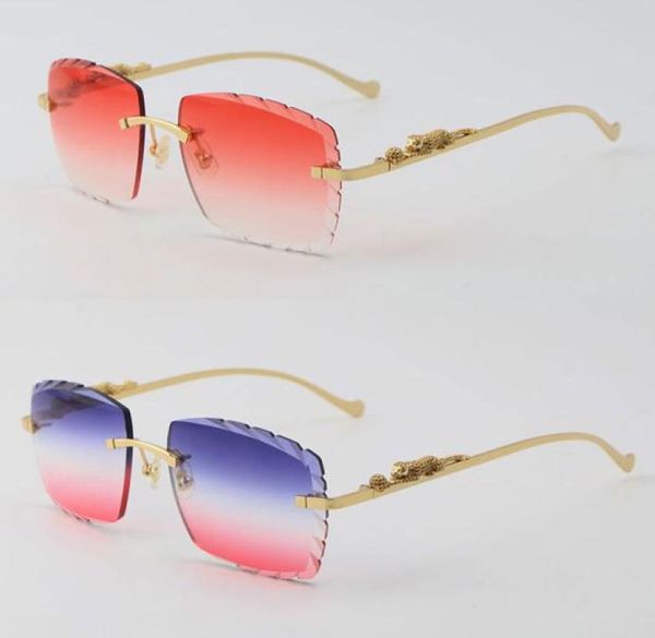 Serie di leopardi in metallo intero Diamond Cut LENS OCCHILI SULLO SOLO SCHIEDE INSIDIFICATO DI ALTA QUALITÀ C SOLE SOLE CHE 18K GOLD UV2436100