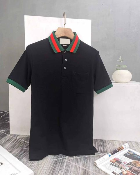 2024 Luxury Europe Paris Patchwork Maglietta maschile maglietta maglietta per uomo casual abiti abiti cotone tee polo di lusso