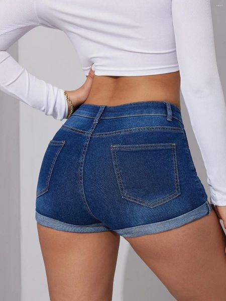 Shorts femininos 2024 Summer High Stretch Ripped jeans for Women Fashion Tight Sexy Curled Jean Casual Feminino S-2xl