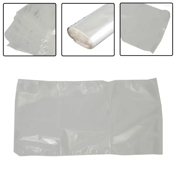 Aufbewahrungstaschen 100pcs Hitze schrumpfen Schrumpfbarem Film PVC transparente Plastiktüten Verpackung Verpackung Dichtung Wrap Home