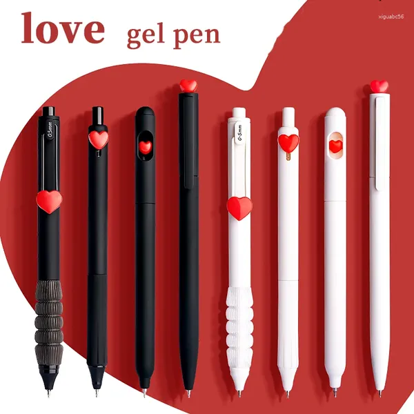 Kawaii Stationery Aesthetic Supplies Ego per le penne gel del cuore Penne carine Funny Ballpoint Pen Elegante